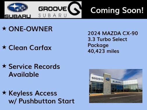 Jet Black Mica 2024 Mazda CX-90 3.3 Turbo Select