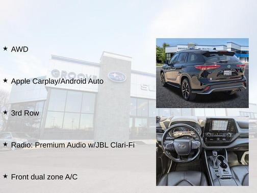 Midnight Black Metallic 2021 Toyota Highlander XSE