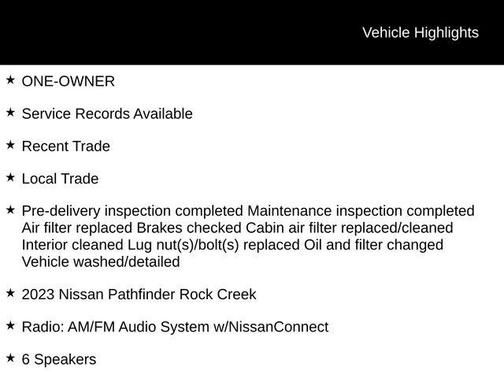 2023 Nissan Pathfinder Rock Creek