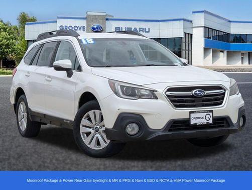 Crystal White Pearl 2018 Subaru Outback 2.5i Premium