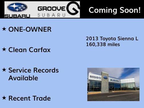 Super White 2013 Toyota Sienna Base