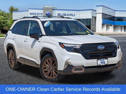 Crystal White Pearl 2025 Subaru Forester Hybrid Sport