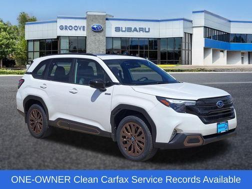 Crystal White Pearl 2025 Subaru Forester Hybrid Sport