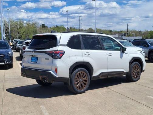 Crystal White Pearl 2025 Subaru Forester Hybrid Sport