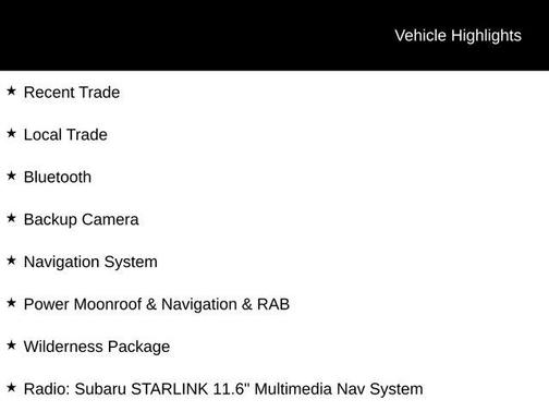 2024 Subaru Outback Wilderness