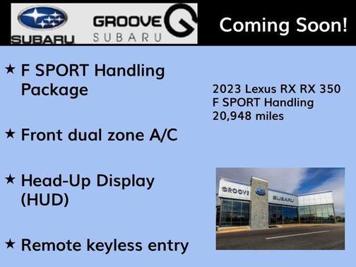 2023 Lexus RX 350 F SPORT Handling