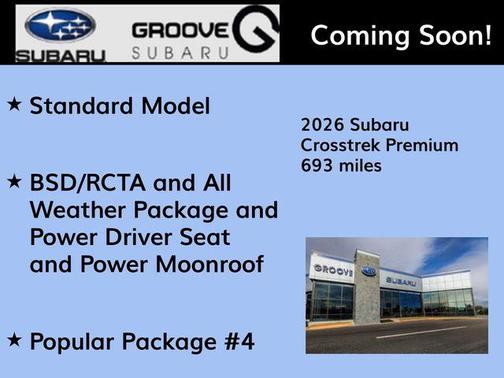 Crystal Black Silica 2026 Subaru Crosstrek Premium