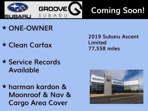White 2019 Subaru Ascent Limited 8-Passenger