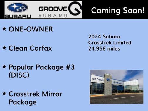 Crystal White Pearl 2024 Subaru Crosstrek Limited