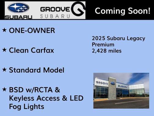 Crystal White Pearl 2025 Subaru Legacy Premium