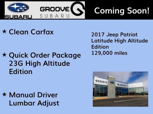 2017 Jeep Patriot High Altitude