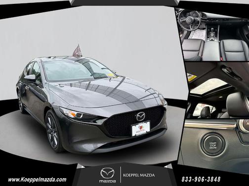 Machine Gray Metallic 2025 Mazda Mazda3 FWD w/Preferred Package