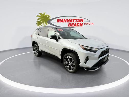 Wind Chill Pearl/Midnight Black Metallic 2023 Toyota RAV4 Prime XSE