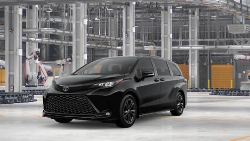 Midnight Black Metallic 2026 Toyota Sienna XSE 7 Passenger