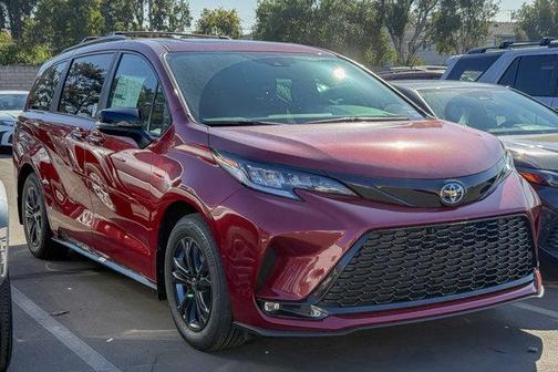 Ruby Flare Pearl 2026 Toyota Sienna XSE 7 Passenger