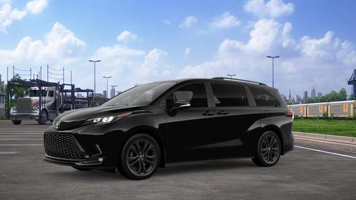Midnight Black Metallic 2026 Toyota Sienna XSE 7 Passenger