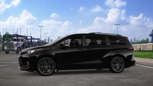Midnight Black Metallic 2026 Toyota Sienna XSE 7 Passenger