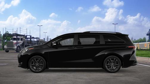 Midnight Black Metallic 2026 Toyota Sienna XSE 7 Passenger
