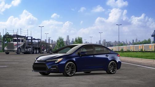 Blueprint/Midnight Black Metallic 2026 Toyota Corolla XSE