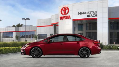 Ruby Flare Pearl/Midnight Black Metallic 2026 Toyota Corolla XSE