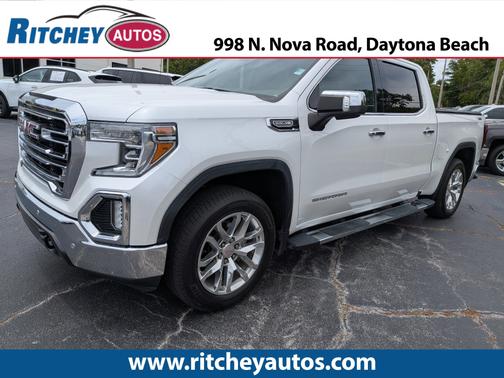 White Frost Tricoat 2020 GMC Sierra 1500 SLT Truck