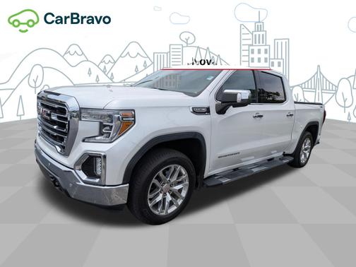White Frost Tricoat 2020 GMC Sierra 1500 SLT