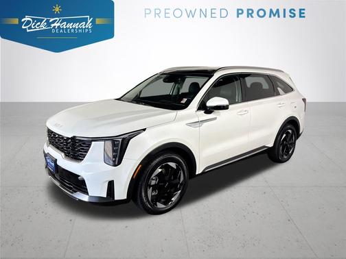 Snow White Pearl 2025 Kia Sorento Hybrid EX