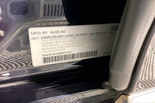 2021 Audi A8 L 60 (Tiptronic)