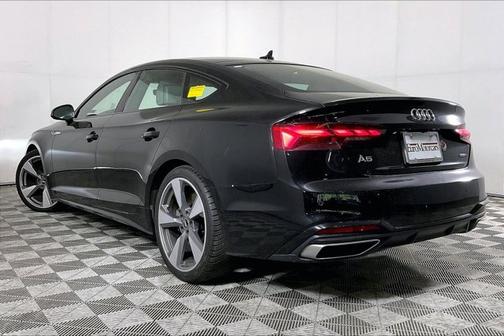 Black 2021 Audi A5 Sportback S line Premium Plus