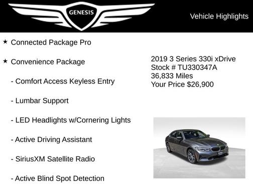 Mineral Gray Metallic 2019 BMW 330 i xDrive
