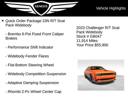 Go Mango! 2023 Dodge Challenger R/T Scat Pack