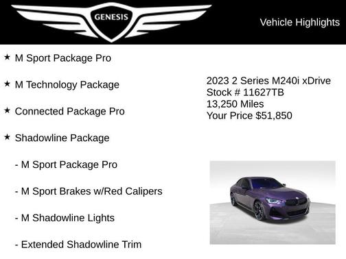 Metallic 2023 BMW M240 i xDrive