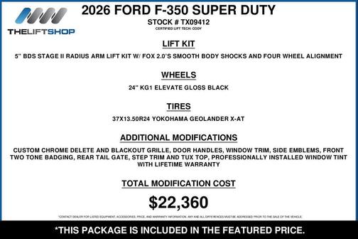 Glacier Gray Metallic Tri-Coat 2026 Ford F-350 Platinum