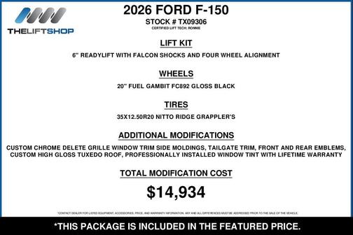 Avalanche 2026 Ford F-150 Lariat