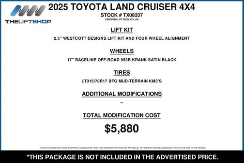 2025 Toyota Land Cruiser Base