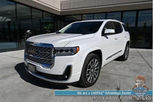 White Frost Tri-Coat 2023 GMC Acadia Denali