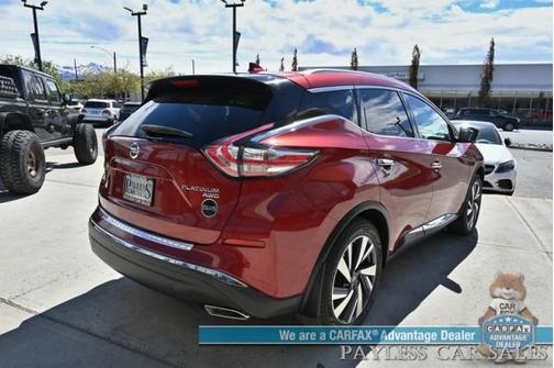 Red 2017 Nissan Murano Platinum