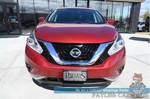 Red 2017 Nissan Murano Platinum