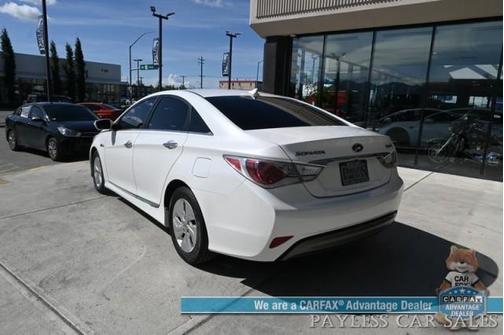 Diamond White Pearl 2015 Hyundai SONATA Hybrid Base