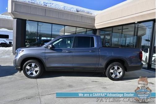 Modern Steel Metallic 2025 Honda Ridgeline RTL