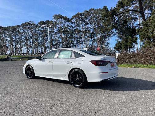 Platinum White Pearl 2026 Honda Civic Hybrid Sport