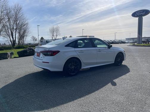 Platinum White Pearl 2026 Honda Civic Hybrid Sport