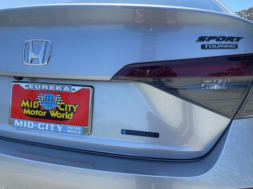 Solar Silver Metallic 2026 Honda Civic Hybrid Sport Touring