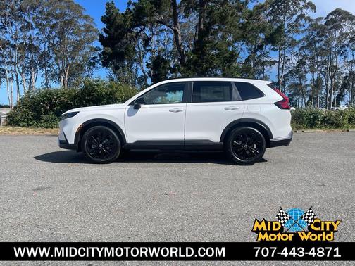 Platinum White Pearl 2026 Honda CR-V Hybrid Sport Touring