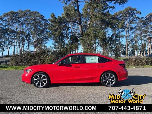Rallye Red 2026 Honda Civic Hybrid Sport Touring