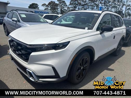 Platinum White Pearl 2026 Honda CR-V Hybrid Sport Touring