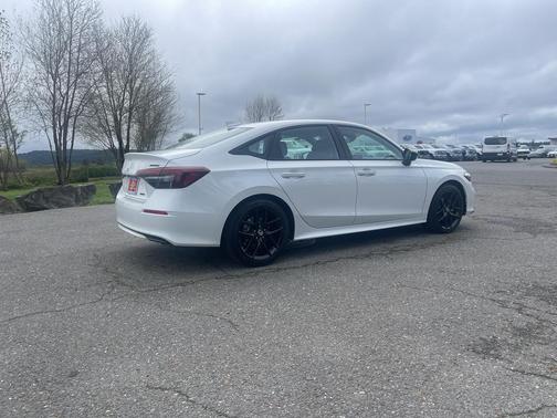 Platinum White Pearl 2026 Honda Civic Hybrid Sport