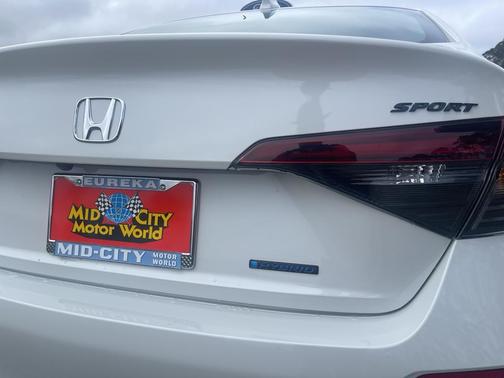 Platinum White Pearl 2026 Honda Civic Hybrid Sport