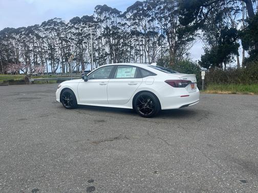 Platinum White Pearl 2026 Honda Civic Hybrid Sport