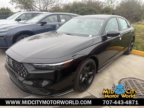Crystal Black Pearl 2026 Honda Accord Hybrid Sport-L